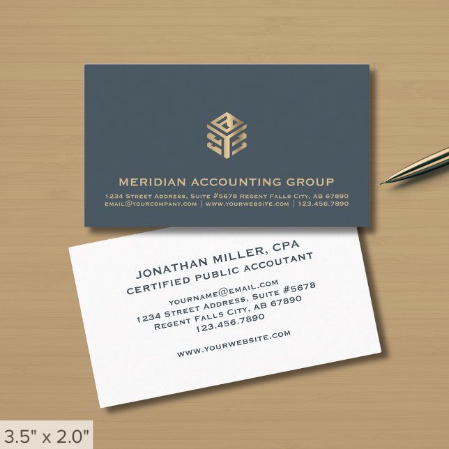 Simple Luxury Logo Business Card (Creator Uploaded)