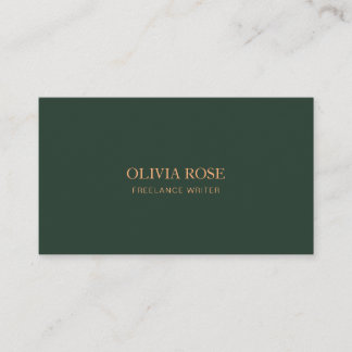 Simple Luxury Professional MinimalistBusiness Card