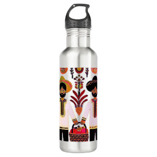 simple madhubani painting 710 ml water bottle