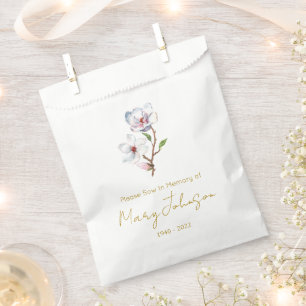 Simple Magnolia Seed packet Funeral Favour Bag