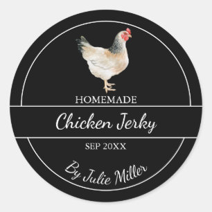 Simple maison de poulet Jerky Étiquette