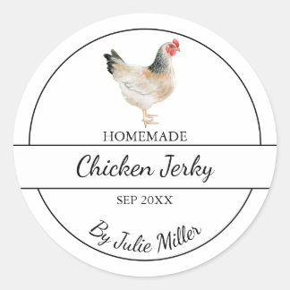 Simple maison de poulet Jerky Étiquette