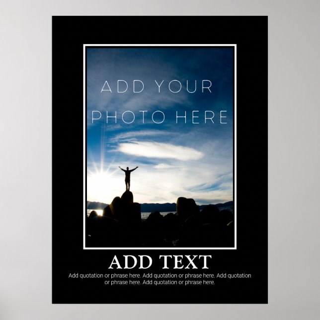 Simple Make Your Own Motivational Poster (Front)