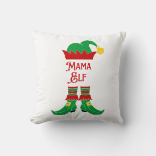 Simple Mama Elf  Throw Pillow