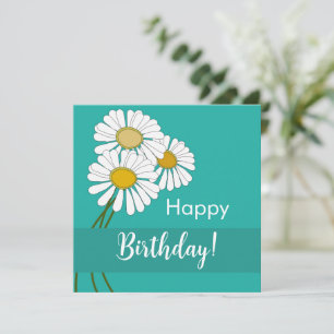Simple marguerite blanche Bonne carte postale d'an