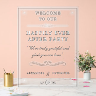 Simple Mariage Noir et Blanc Heureux Pour Toujours
