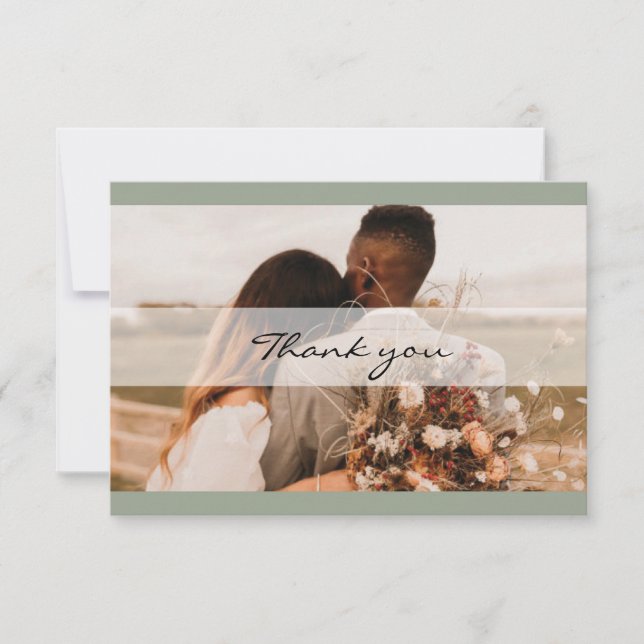 Simple Mariage sans fin Cartes de remerciement (Devant)