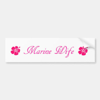 simple marine wife bumper sticker