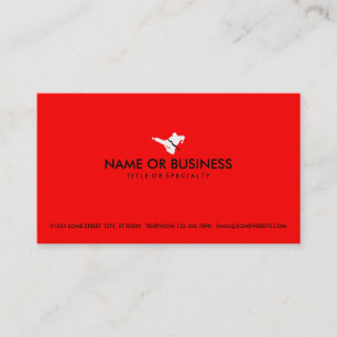 simple martial arts business card