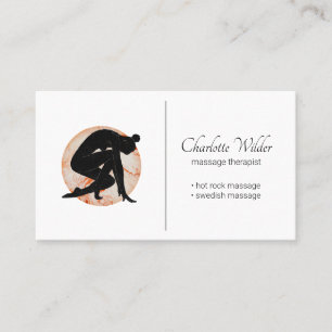 Simple Massage Therapist Business Card