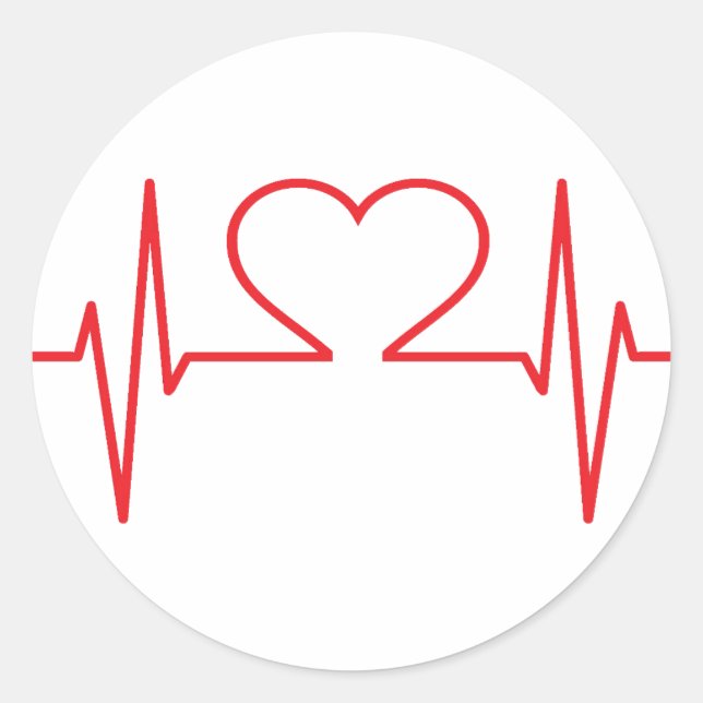 Simple Medical Classic Round Sticker (Front)