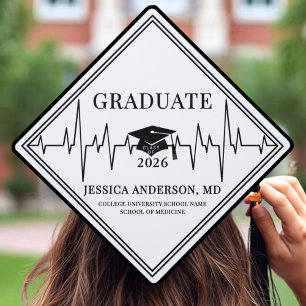 Simple Medical Graduation Cap Topper