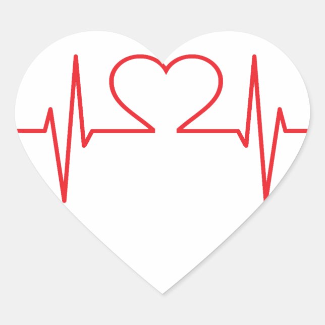 Simple Medical Heart Sticker (Front)