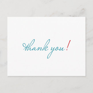 simple merci carte postale
