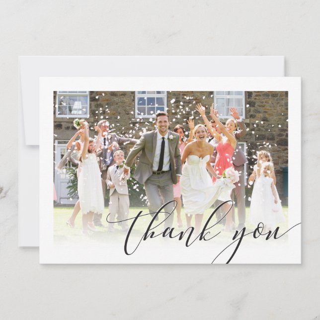 SIMPLE MERCI MARIAGE photo frontière élégant (Devant)