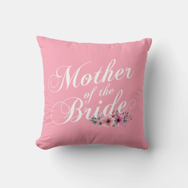Simple mère du Mariage de mariée | Coussin décorat (Recto)
