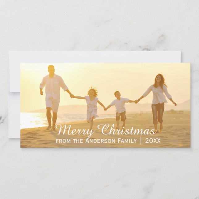 Simple Merry Christmas - Photo Card (Front)
