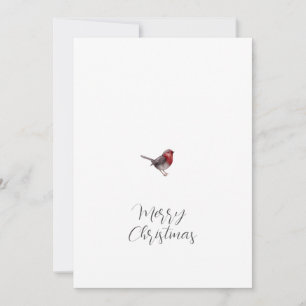 Simple Merry Christmas Script Holiday Card