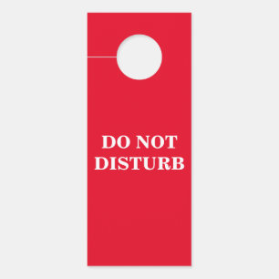 Simple Message Do Not Disturb  Door Hanger