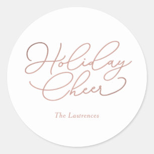 Simple Message EDITABLE COLOR Holiday Sticker