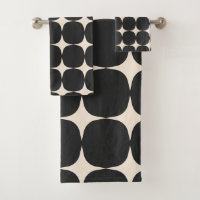 Simple Mid Century Modern Elegant Black Pattern
