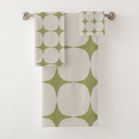 Simple Mid Century Modern Sage Green Pattern