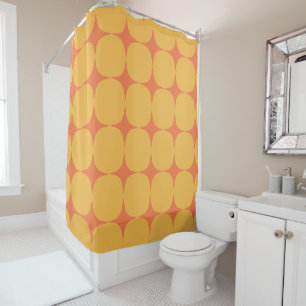 Simple Mid Century Modern Yellow Orange Pattern