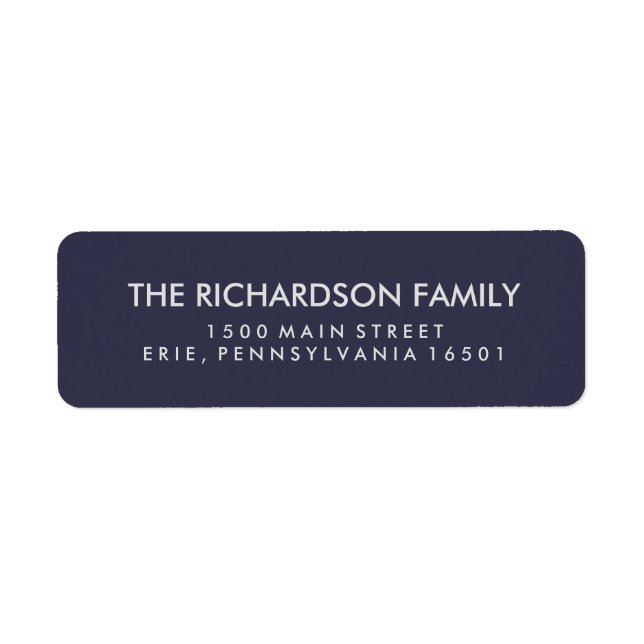 Simple Midnight Blue and Silver (Front)