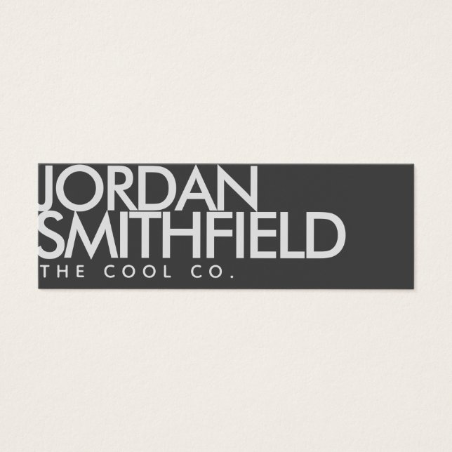 Simple Mini Business Card (Front)