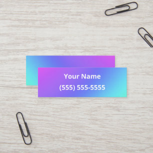 Simple Mini Colourful Business Cards