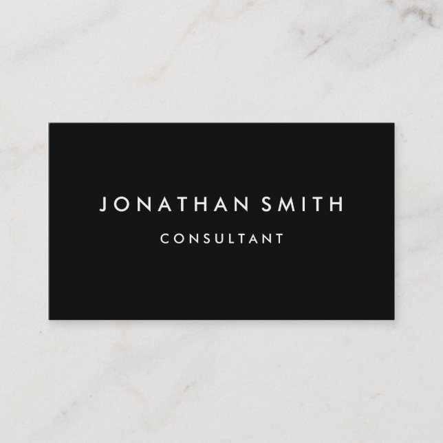 Simple minialist modern professional business card (Front)
