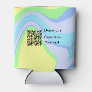 Simple minimal add barcode donations venmo paypal can cooler