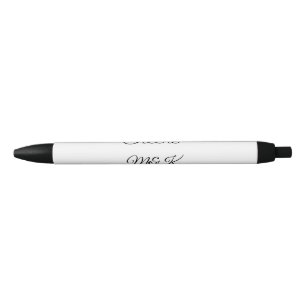 Simple minimal add name cheers couple name custom black ink pen