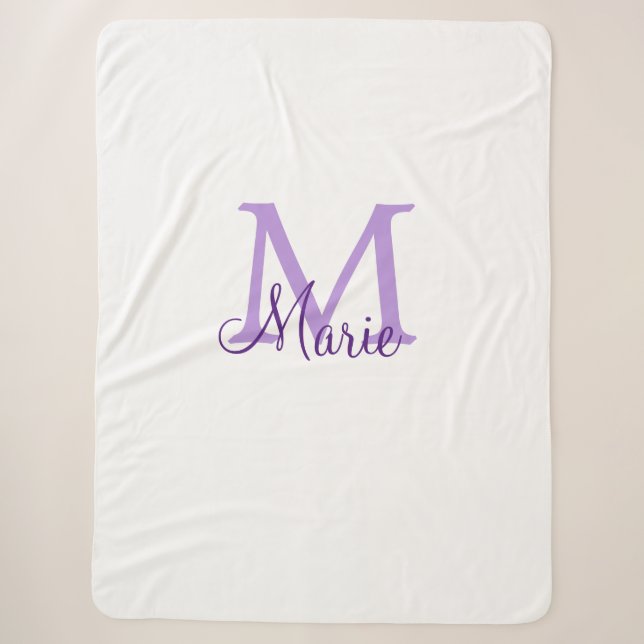 simple minimal add name monogram pink red   throw  (Front)