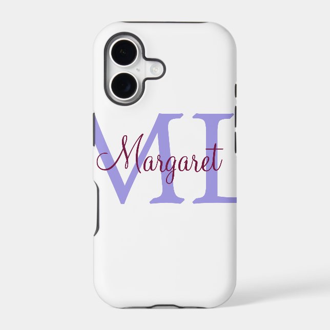 simple minimal add name monogram pink red   throw  (Back)