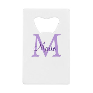 simple minimal add name monogram pink red   throw  credit card bottle opener
