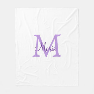 simple minimal add name monogram pink red   throw  fleece blanket