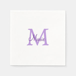 simple minimal add name monogram pink red throw napkin