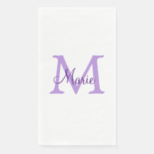 simple minimal add name monogram pink red throw napkin