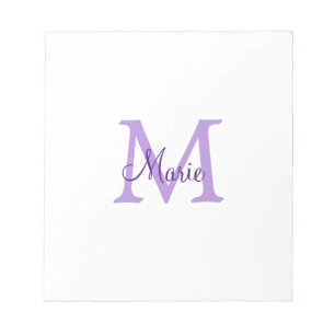 simple minimal add name monogram pink red   throw  notepad