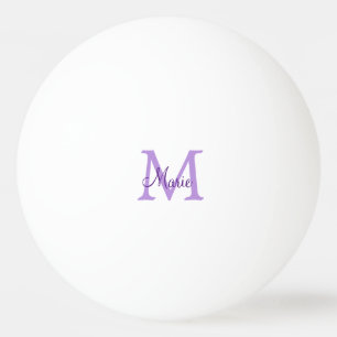 simple minimal add name monogram pink red   throw  ping pong ball