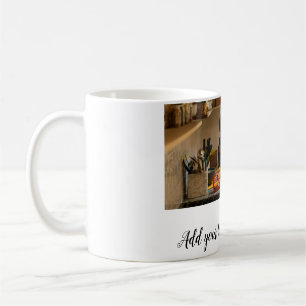 simple minimal add photo collage name family mom coffee mug
