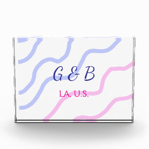 SIMPLE MINIMAL add your couple name city name text Photo Block
