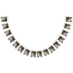 simple minimal add your custom photo image text pa bunting flags