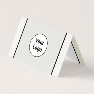 SIMPLE MINIMAL ADD YOUR LOGO CUSTOM TEXT HERE BUSI BUSINESS CARD