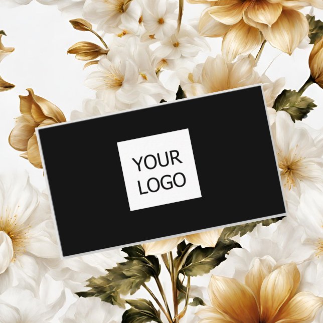 SIMPLE MINIMAL ADD YOUR LOGO CUSTOM TEXT HERE BUSI CALLING CARD (Creator Uploaded)