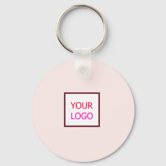 SIMPLE MINIMAL ADD YOUR LOGO CUSTOM TEXT HERE BUSI KEYCHAIN