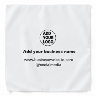 simple minimal add your logo/design custom add we  bandana