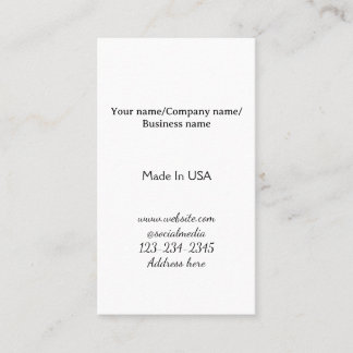 simple minimal add your logo/design here business  card