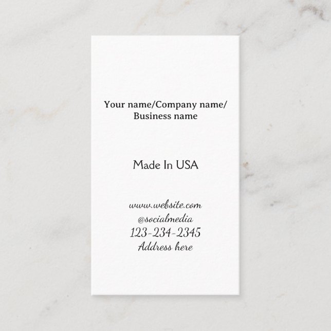 simple minimal add your logo/design here business  card (Front)
